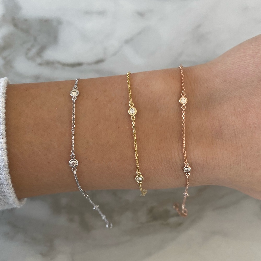 Diamonds by the yard bracelets